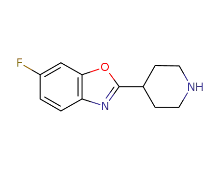 Molecular Structure of 335079-99-7 (6-fluoro-2-(piperidin-4-yl)-1,3-benzoxazole)
