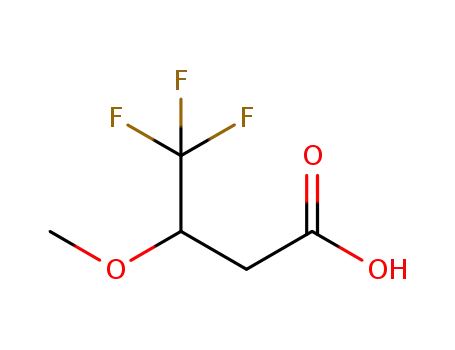Molecular Structure of 1343115-14-9 (4,4,4-trifluoro-3-methoxybutanoic acid)