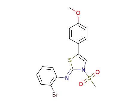(Z)-2-bromo-N-(5-(4-methoxyphenyl)-3-(methylsulfonyl)thiazol-2(3H)-ylidene)aniline