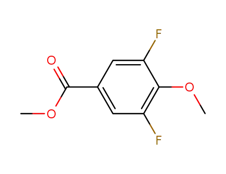 Molecular Structure of 329-45-3 (Methyl 3,5-difluoro-4-methoxybenzoate)