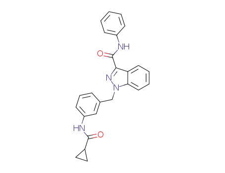 1-(3-(cyclopropanecarboxamido)benzyl)-N-phenyl-1H-indazole-3-carboxamide