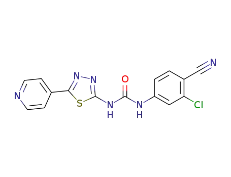 1-(3-chloro-4-cyanophenyl)-3-(5-(pyridin-4-yl)-1,3,4-thiadiazol-2-yl)urea