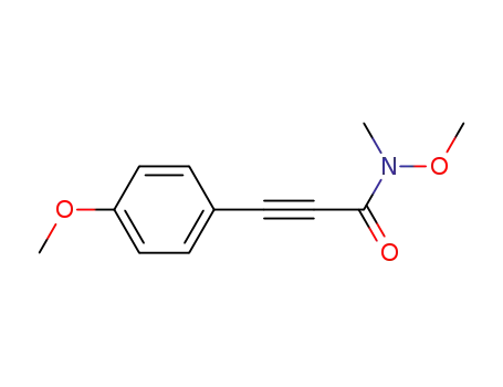 Molecular Structure of 1433174-92-5 (N-methoxy-3-(4-methoxyphenyl)-N-methylpropiolamide)