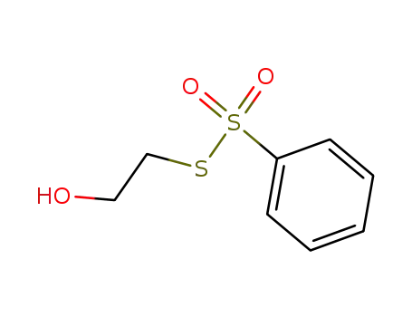 Molecular Structure of 13700-12-4 (S-(2-hydroxyethyl) benzenesulfonothioate)