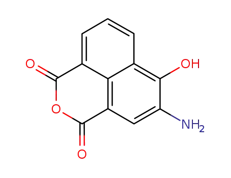 Molecular Structure of 134870-46-5 (3-AMINO-4-HYDROXY-1,8-NAPHTHALIC ANHYDRIDE)