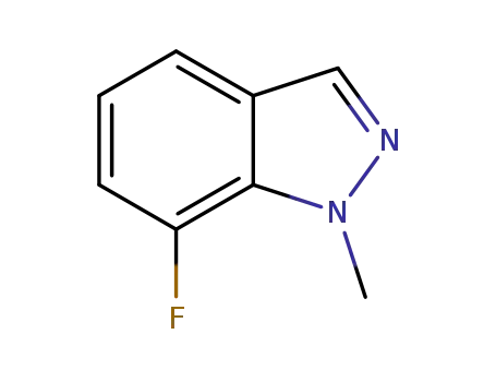 Molecular Structure of 1187386-23-7 (7-Fluoro-1-methylindazole)