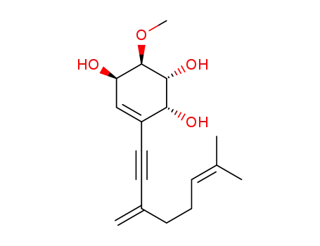 (1R,2R,3R,4R)-3-methoxy-6-(7-methyl-3-methylene-oct-6-en-1-ynyl)-cyclohex-5-ene-1,2,4-triol