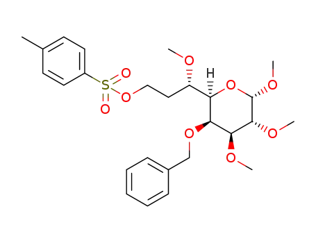 methyl 4-O-benzyl-7-deoxy-2,3-di-O-methyl-8-O-p-toluenesulfonyl-β-L-glycero-D-galactooctopyranoside