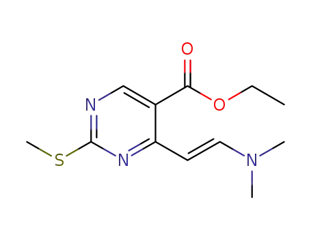 ethyl 4-((E)-2-(dimethylamino)vinyl)-2-(methylthio)pyrimidine-5-carboxylate
