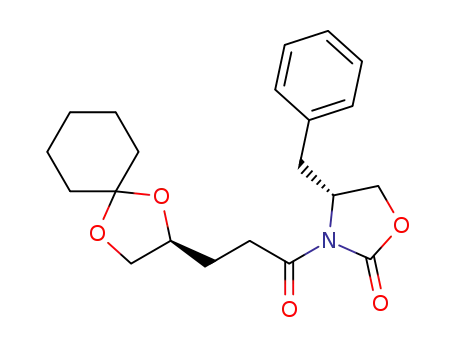 (4R)-4-benzyl-3-{3-[(2S)-1,4-dioxaspiro[4.5]dec-2-yl]propanoyl}-1,3-oxazolidin-2-one