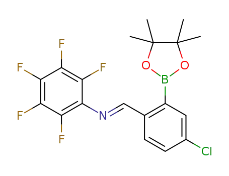 (E)-N-(4-chloro-2-(4,4,5,5-tetramethyl-1,3,2-dioxaborolan-2-yl)benzylidene)-2,3,4,5,6-pentafluoroaniline
