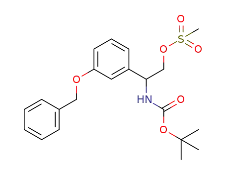 2-(3-(benzyloxy)phenyl)-2-((tert-butoxycarbonyl)amino)ethyl methanesulfonate