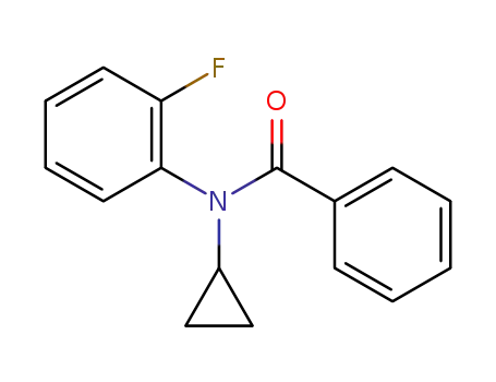 Molecular Structure of 1449384-31-9 (N-cyclopropyl-N-(2-fluorophenyl)benzamide)