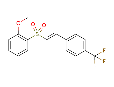 (E)-1-(2-((2-methoxyphenyl)sulfonyl)vinyl)-4-trifluoromethylbenzene