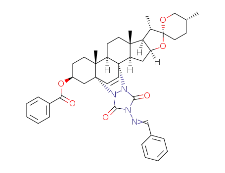 (25R)-5α,8α-(4'-benzalamino)urazolospirost-6-en-3β-yl benzoate