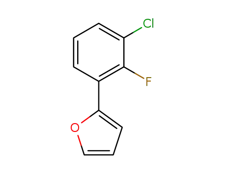 Molecular Structure of 1421504-08-6 (2-(3-chloro-2-fluorophenyl)furan)