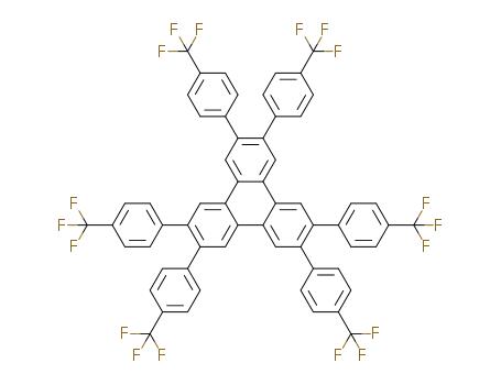 Molecular Structure of 1403239-35-9 (2,3,6,7,10,11-hexakis(4-trifluoromethylphenyl)triphenylene)