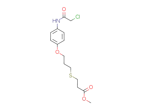 methyl 3-(3-(4-(2-chloroacetamido)phenoxy)propylthio)propanoate
