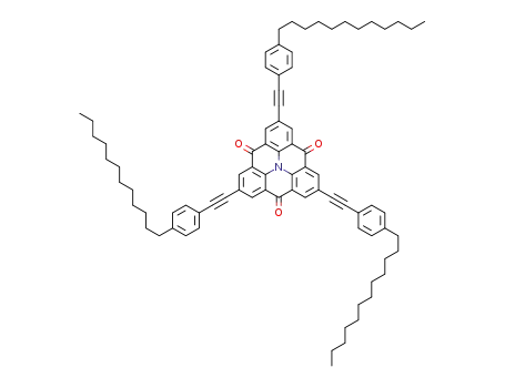 2,6,10-tris[(4-dodecylphenyl)ethynyl]benzo[1,9]chinolizino[3,4,5,6,7-defg]acridin-4,8,12-trione