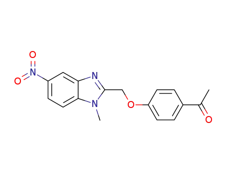 1-(4-((1-methyl-5-nitro-1H-benzo[d]imidazol-2-yl)methoxy)-phenyl)ethanone