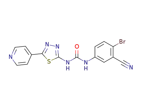 1-(4-bromo-3-cyanophenyl)-3-(5-(pyridin-4-yl)-1,3,4-thiadiazol-2-yl)urea