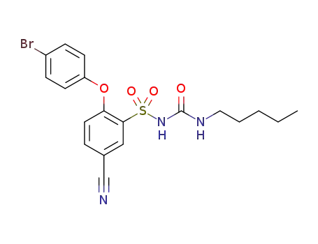 N-pentyl-N'-[2-(4-bromophenoxy)-5-cyanobenzenesulfonyl]urea