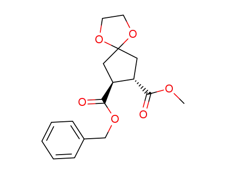 (7,8-trans)-7-benzyl 8-methyl 1,4-dioxaspiro[4.4]nonane-7,8-dicarboxylate