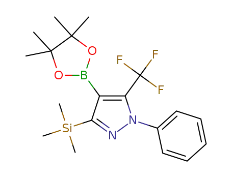 1-phenyl-3-trimethylsilyl-4-(4,4,5,5-tetramethyl-1,3,2-dioxaborolan-2-yl)-5-trifluoromethyl-1H-pyrazole