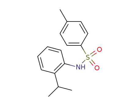 Molecular Structure of 101287-23-4 (N-(2-isopropylphenyl)-4-methylbenzenesulfonamide)