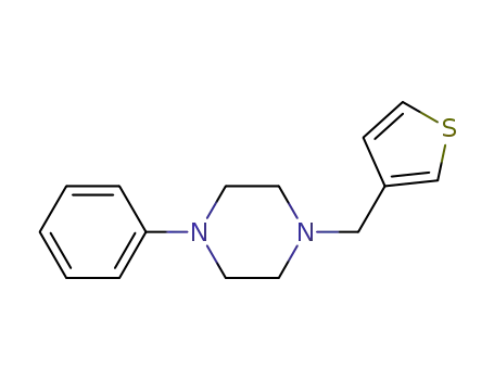 Molecular Structure of 414887-78-8 (1-phenyl-4-(thiophen-3-ylmethyl)piperazine)