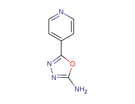 Molecular Structure of 704-56-3 (5-pyridin-4-yl-1,3,4-oxadiazol-2-amine)