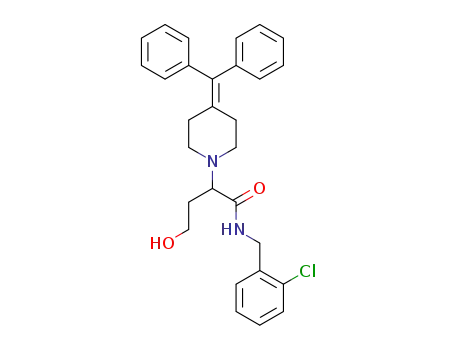 N-(2-chlorobenzyl)-4-hydroxy-2-(4-(diphenylmethylidene)piperidin-1-yl)butanamide