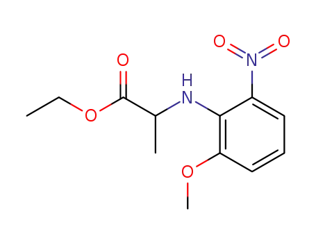 2-(2-methoxy-6-nitrophenylamino)propionic acid ethyl ester
