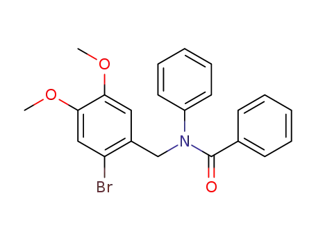 Molecular Structure of 1449388-49-1 (N-(2-bromo-4,5-dimethoxybenzyl)-N-phenylbenzamide)