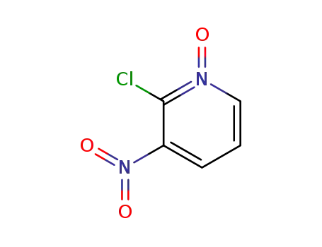Molecular Structure of 13198-72-6 (2-Chloro-3-nitropyridine N-oxide)