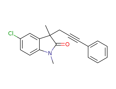 5-chloro-1,3-dimethyl-3-(3-phenylprop-2-yn-1-yl)indolin-2-one