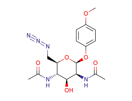 4-methoxyphenyl 6-azido-2,4-diacetamido-2,4,6-trideoxy-β-D-mannopyranoside