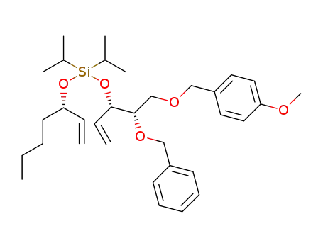 (4S,5S,9S)-4-(benzyloxy)-7,7-diisopropyl-1-(4-methoxyphenyl)-5,9-divinyl-2,6,8-trioxa-7-silatridecane