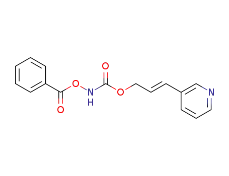 (E)-3-(pyridin-3-yl)allyl benzoyloxycarbamate