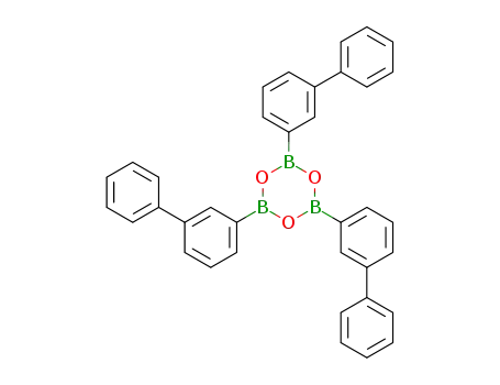 Molecular Structure of 1448354-51-5 (2,4,6-tris(biphenyl-3-yl)boroxine)