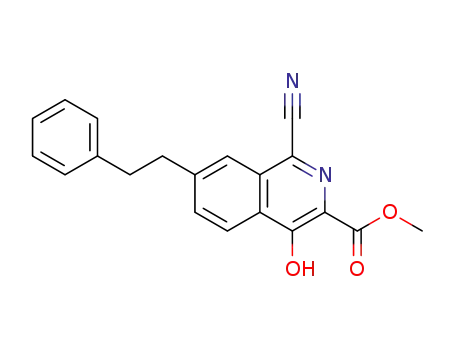 1-cyano-4-hydroxy-7-phenethylisoquinoline-3-carboxylic acid methyl ester