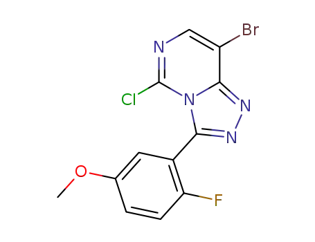 8-bromo-5-chloro-3-(2-fluoro-5-methoxyphenyl)-[1,2,4]triazolo[4,3-c]pyrimidine