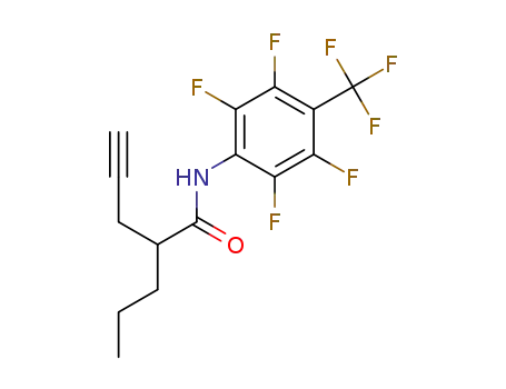 2-propyl-N-(2,3,5,6-tetrafluoro-4-(trifluoromethyl)phenyl)pent-4-ynamide