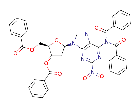 2-nitro-N<sup>6</sup>,N<sup>6</sup>-dibenzoyl-3′,5′-O-dibenzoyl-2′-deoxyadenosine