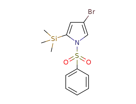 N-benzenesulfonyl-4-bromo-2-(trimethylsilyl)pyrrole