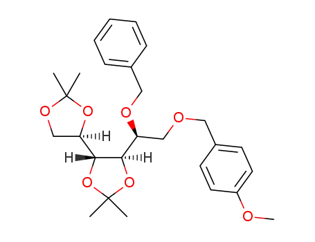 (4R,4′R,5R)-5-(S)-1-((benzyloxy)-2-(4-methoxybenzyloxy)ethyl)-2,2,2′,2′-tetramethyl-4,4′-bi(1,3-dioxolane)