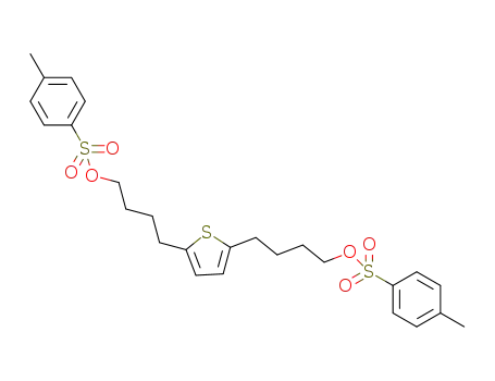 Molecular Structure of 1417745-55-1 (thiophene-2,5-diylbis(butane-4,1-diyl)bis(4-methylbenzenesulfonate))