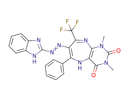 C<sub>23</sub>H<sub>17</sub>F<sub>3</sub>N<sub>8</sub>O<sub>2</sub>