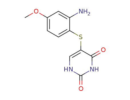 5-[(2-amino-4-methoxyphenyl)sulfanyl]pyrimidine-2,4(1H,3H)-dione