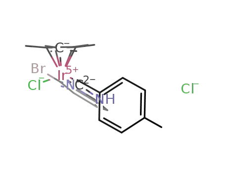 [Cp*Ir(C(NHC<sub>5</sub>NH<sub>3</sub>-6-Br)(CH<sub>2</sub>C<sub>6</sub>H<sub>4</sub>-4-Me))Cl]Cl